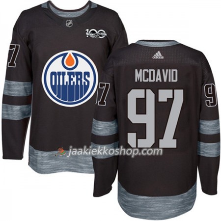 Miehille NHL Edmonton Oilers Pelipaita Connor McDavid 97 1917-2017 100th Anniversary Adidas Musta Authentic Miehille NHL Edmonton Oilers Pelipaita Connor McDavid 97 1917-2017 100th Anniversary Adidas Musta Authentic